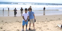 Schüleraustausch USA: Stipendiat Hussain am Venice Beach, Los Angeles (Foto: Stiftung Völkerverständ
