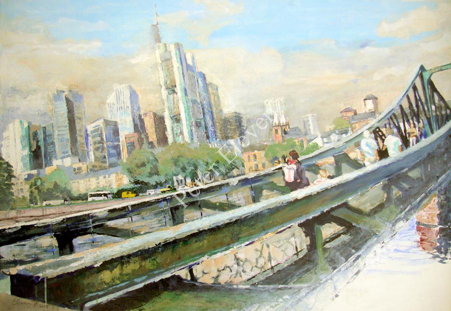 Skyline, Acryl auf Leinwand (Bildquelle: Peter Eleven) Skyline, Acryl auf Leinwand (Bildquelle: Peter Eleven)
