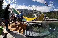 Sprungschanze ins Wasser in der Area 47 (Imst) Sprungschanze ins Wasser in der Area 47 (Imst)