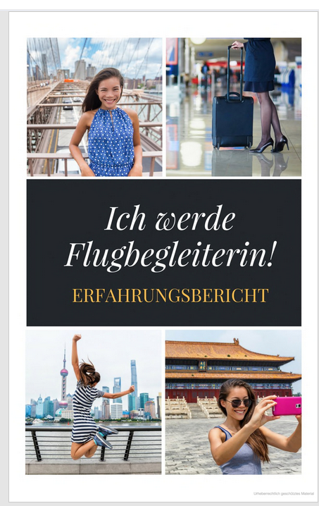 Ich werde Flugbegleiterin! Ich werde Flugbegleiterin!