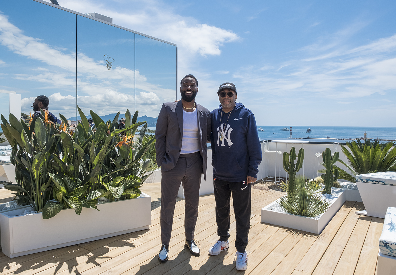 Amerikanischer Schauspieler John David Washington und Regisseur Spike Lee