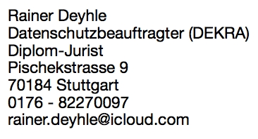 Der externe Datenschutzbeauftragte in Stuttgart