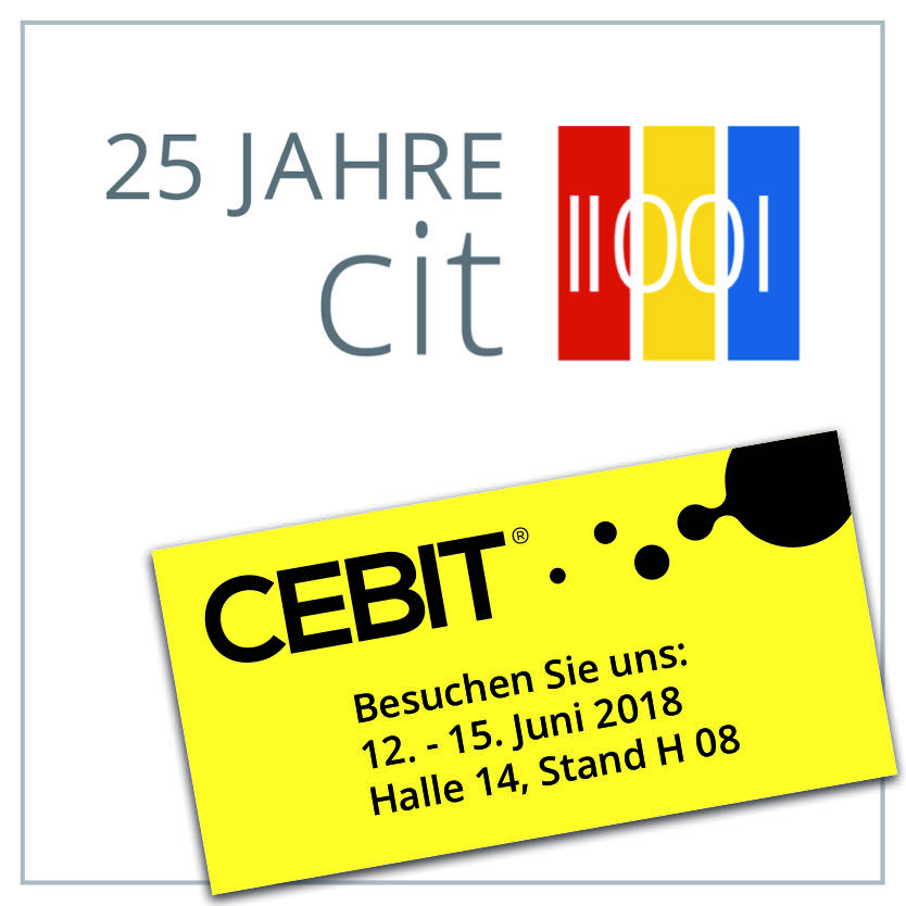 cit präsentiert auf der CEBIT die neuesten Produktentwicklungen. cit präsentiert auf der CEBIT die neuesten Produktentwicklungen.