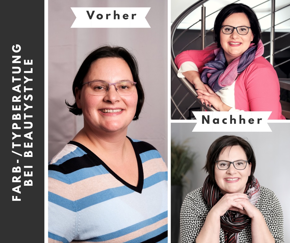 Beispiel einer Farb-& Typberatung bei beautystyle Beispiel einer Farb-& Typberatung bei beautystyle