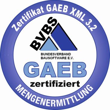 MWM-Libero ist eines von acht vom BVBS im Bereich Mengenermittlung zertifizierten Programme MWM-Libero ist eines von acht vom BVBS im Bereich Mengenermittlung zertifizierten Programme