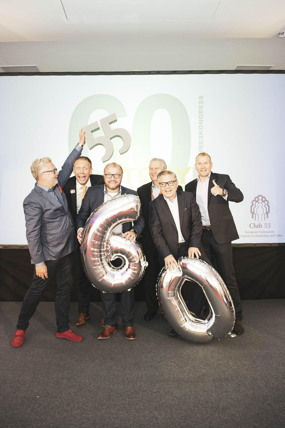 Der amtierende Vorstand des Club 55. (Bildquelle: Wosilat Fotografie)