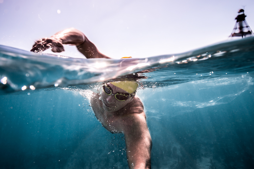 20 Kilometer durch die japanische Meeresenge. Im Juli startet der deutsche Extremschwimmer. (Bildque 20 Kilometer durch die japanische Meeresenge. Im Juli startet der deutsche Extremschwimmer. (Bildque