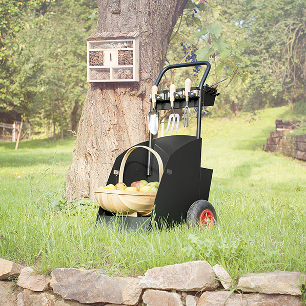 Der Gartencaddy ist ein nützlicher Begleiter während der Gartensaison.