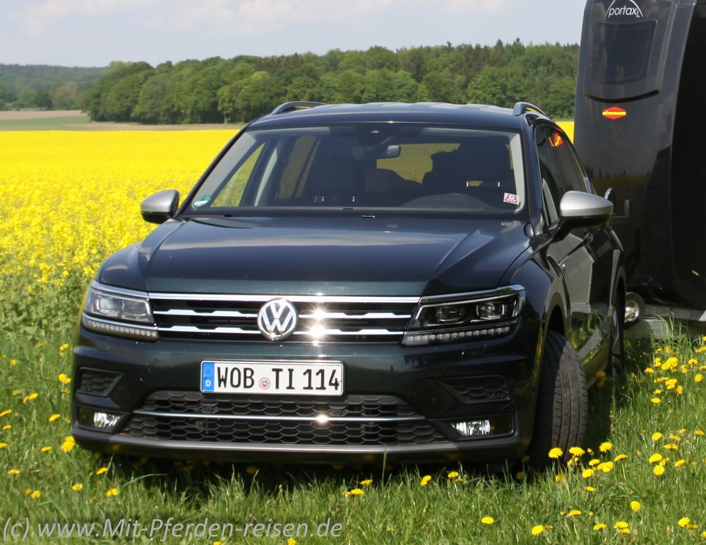Zugfahrzeugtest VW Tiguan Allspace TSI 4Motion 2.0: Platz und Spaßfür die ganze Reiterfamilie Zugfahrzeugtest VW Tiguan Allspace TSI 4Motion 2.0: Platz und Spaßfür die ganze Reiterfamilie