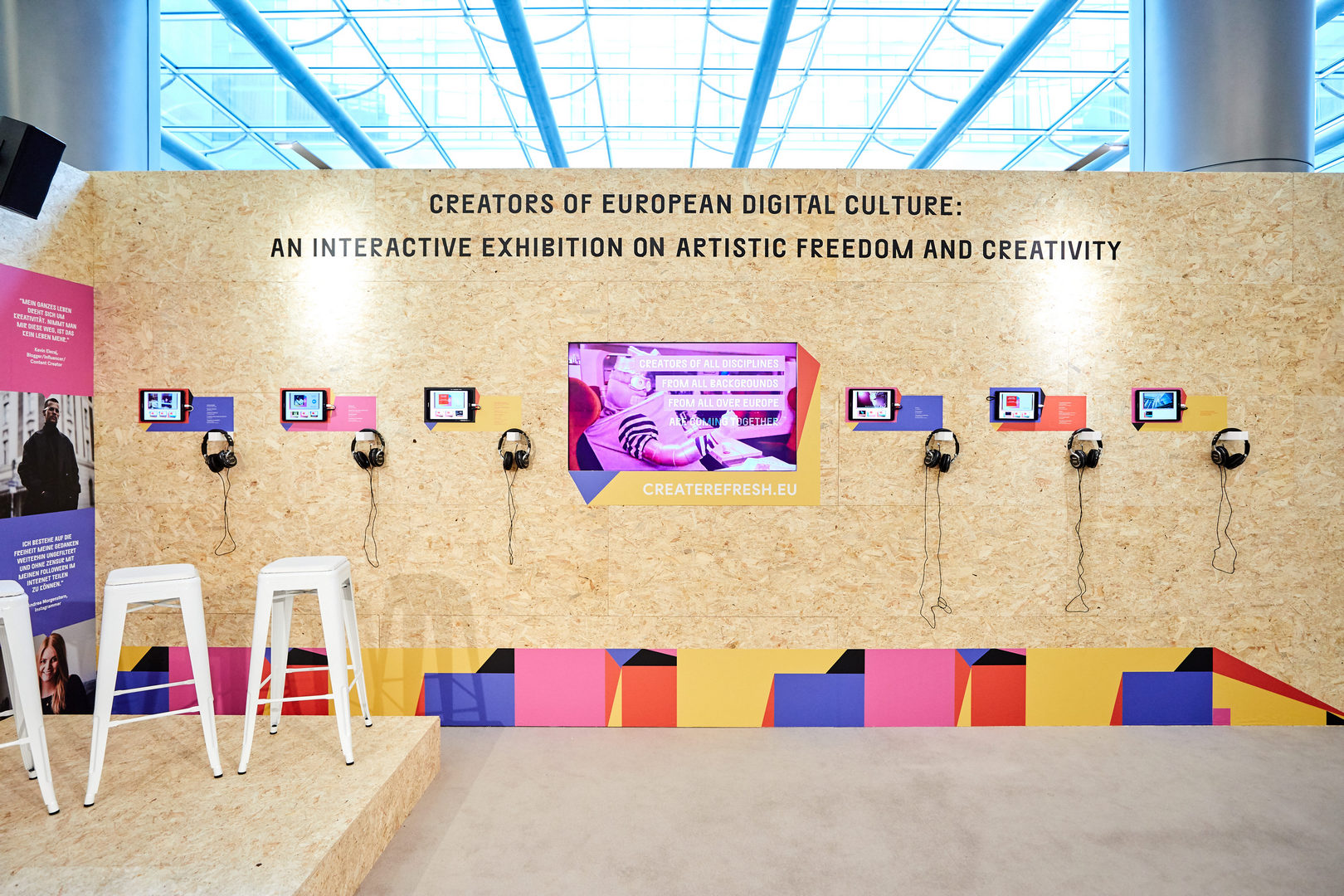 Ausstellung CREATE REFRESH im Europäischen Parlament (Bildquelle: Create Refresh)