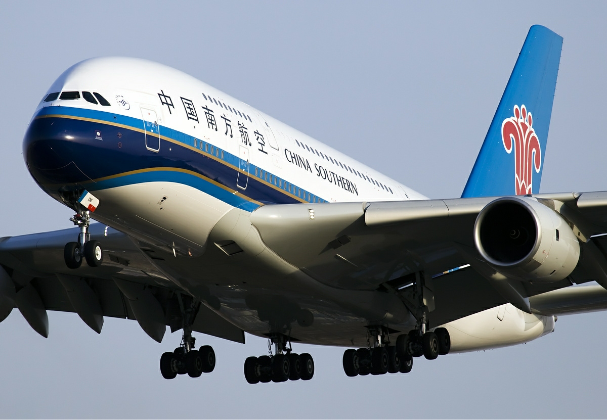 Auf der Strecke Amsterdam-Peking fliegt China Southern Airlines neu mit einem Airbus A380.