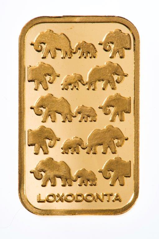 Rand Refinery Goldbarren African Elephant Loxodonta (Bildquelle: @Rand Refinery)