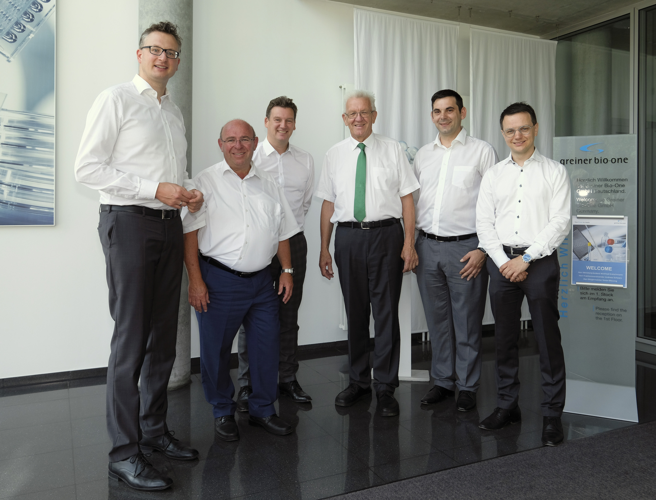 Ministerpräsident Winfried Kretschmann besuchte die Greiner Bio-One GmbH in Frickenhausen (Bildquell