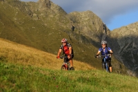 Mountainbiker bei Schenna Mountainbiker bei Schenna