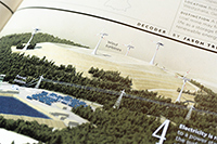Die gedruckte Infografikvisualisierung im National Geographic Magazine in der aktuellen Ausgabe July