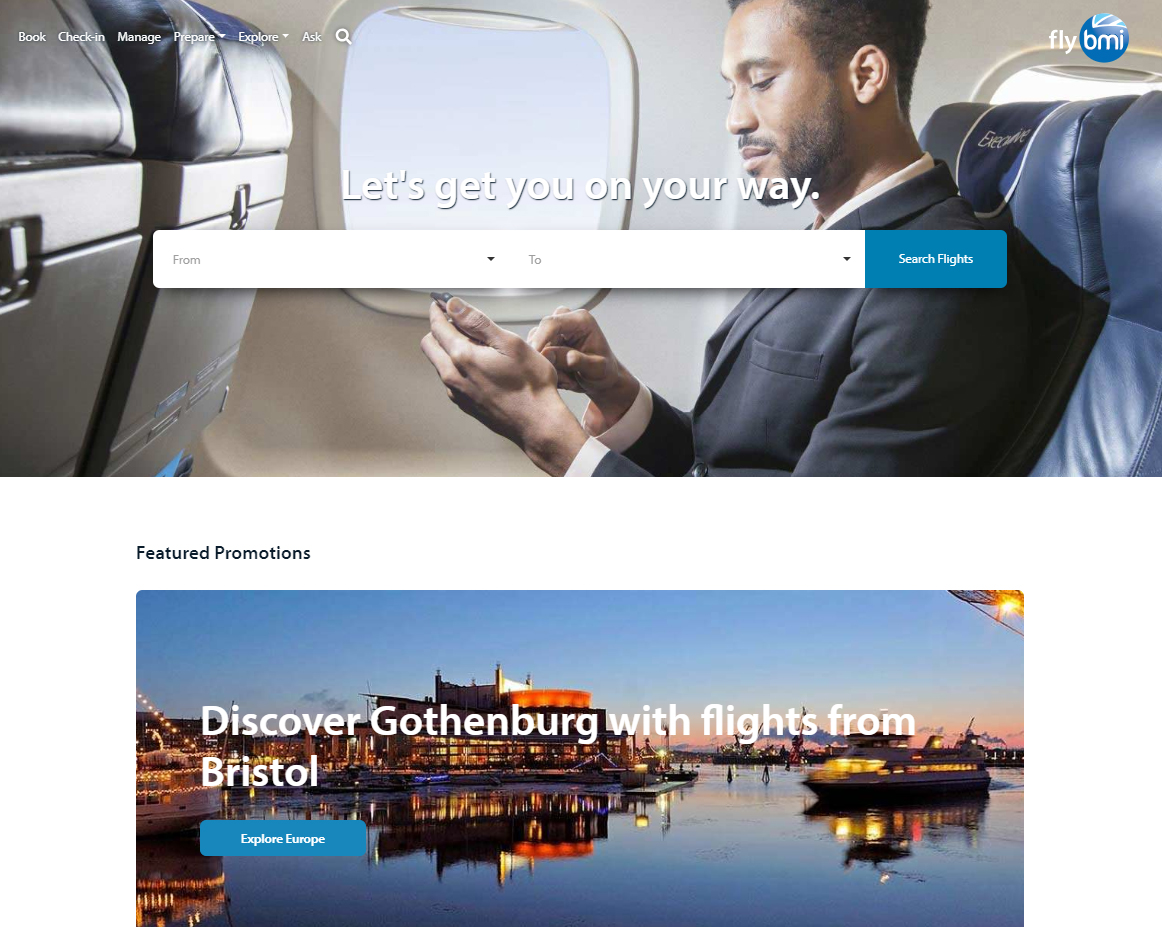 homepage www.flybmi.com (Bildquelle: @flybmi) homepage www.flybmi.com (Bildquelle: @flybmi)
