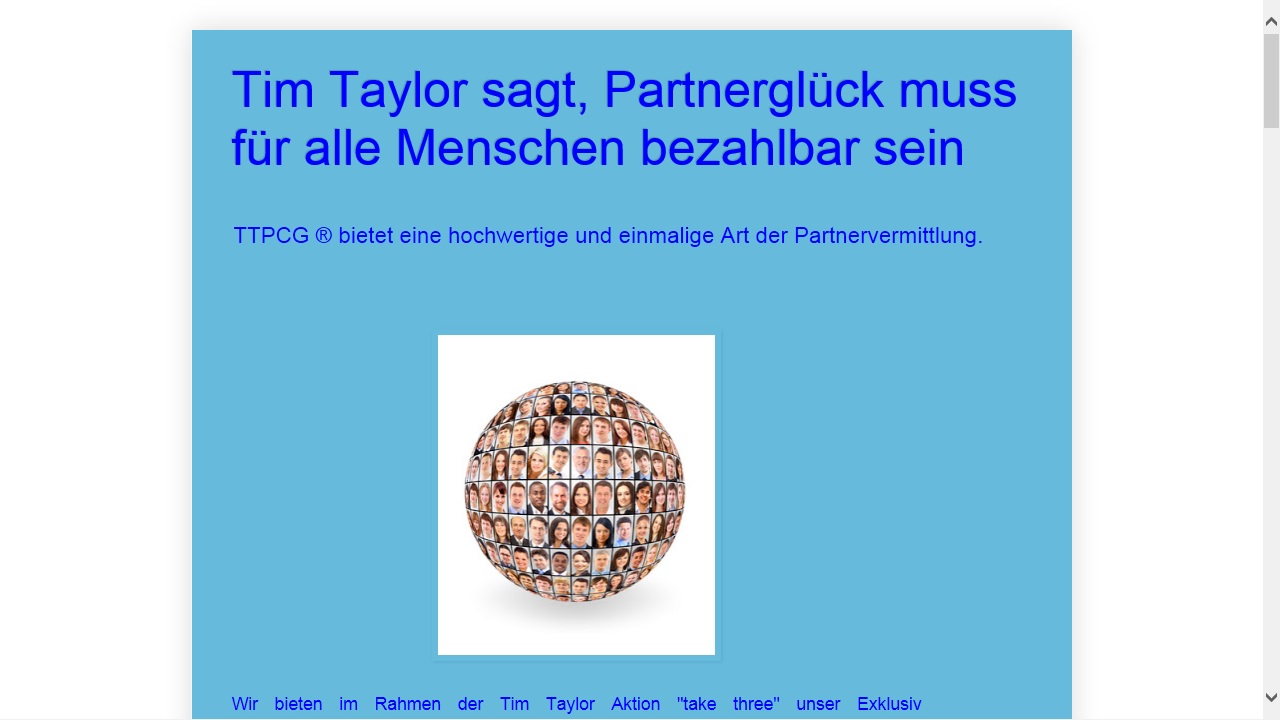 Website zur Aktion Website zur Aktion