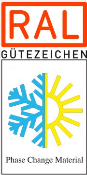 Bild: RAL Gütezeichen Phase Change MaterialBildnachweis: RAL Bild: RAL Gütezeichen Phase Change MaterialBildnachweis: RAL