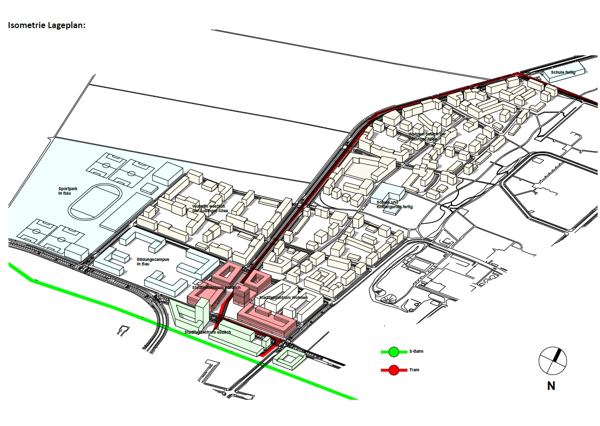 München Freiham Areal für Stadtteilzentrum Rosa-Alscher Gruppe (Bildquelle: Rosa-Alscher Gruppe)