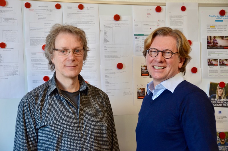 v.l.n.r.: Gründer Hermann Paar und Reinhard Löchner