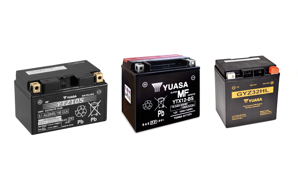 Die Batterien der Baureihen YTZ, YTX und GYZ sind eingetragene Marken von GS YUASA.