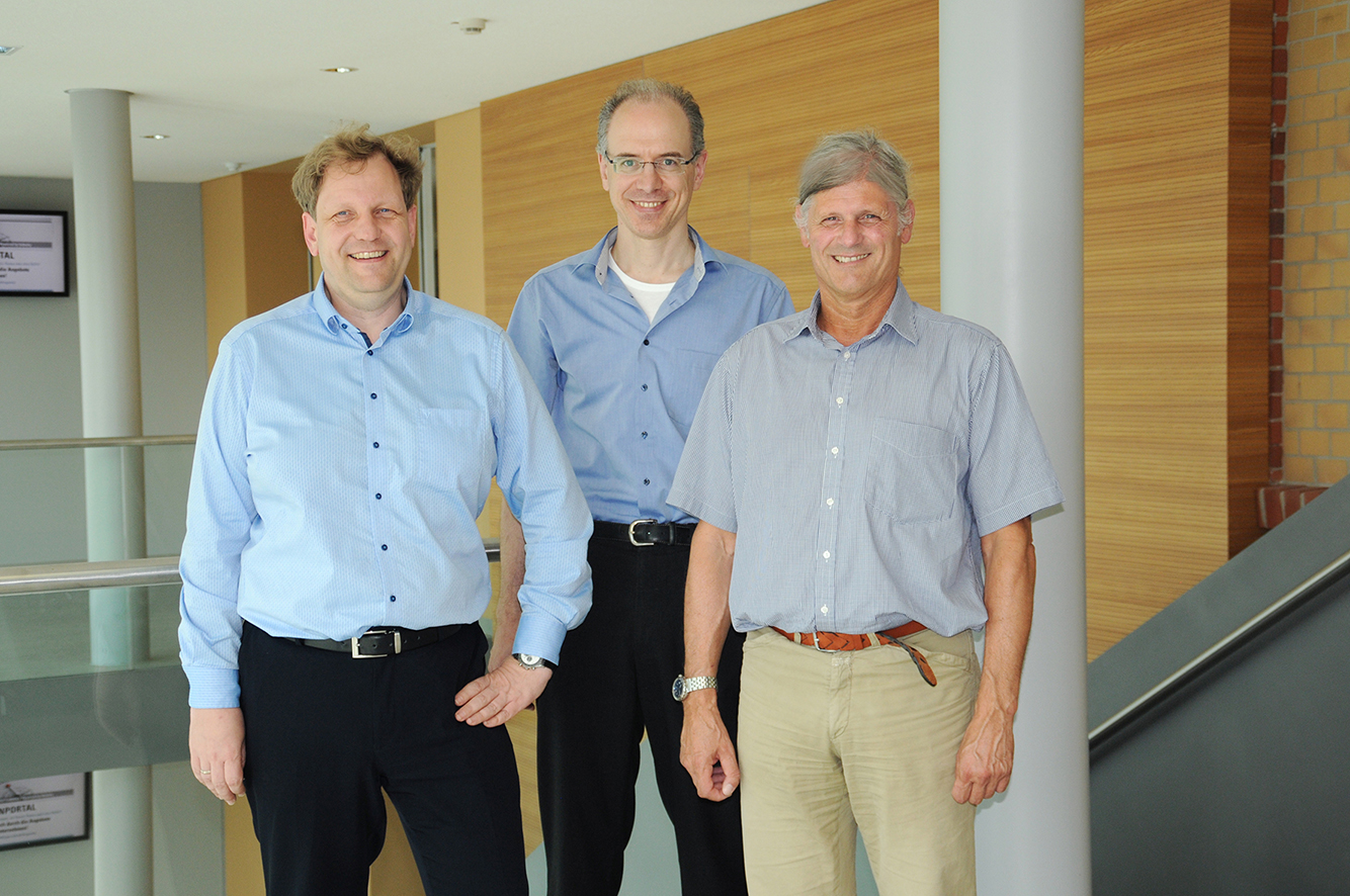 Das Medizintechnik-Team des Campus Tuttlingen: Mike Fornefett, Martin Haimerl, Kurt Greinwald.