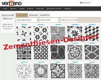 Der neue Zementfliesen-Designer auf www.zementfliesen.de