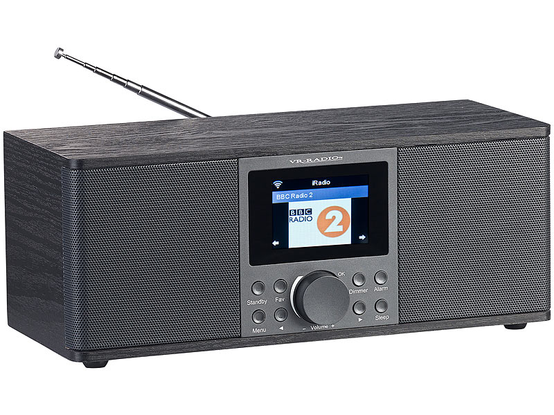 Stereo-Internetradio IRS-670 mit DAB+, FM, Bluetooth, Wecker, schwarz Stereo-Internetradio IRS-670 mit DAB+, FM, Bluetooth, Wecker, schwarz
