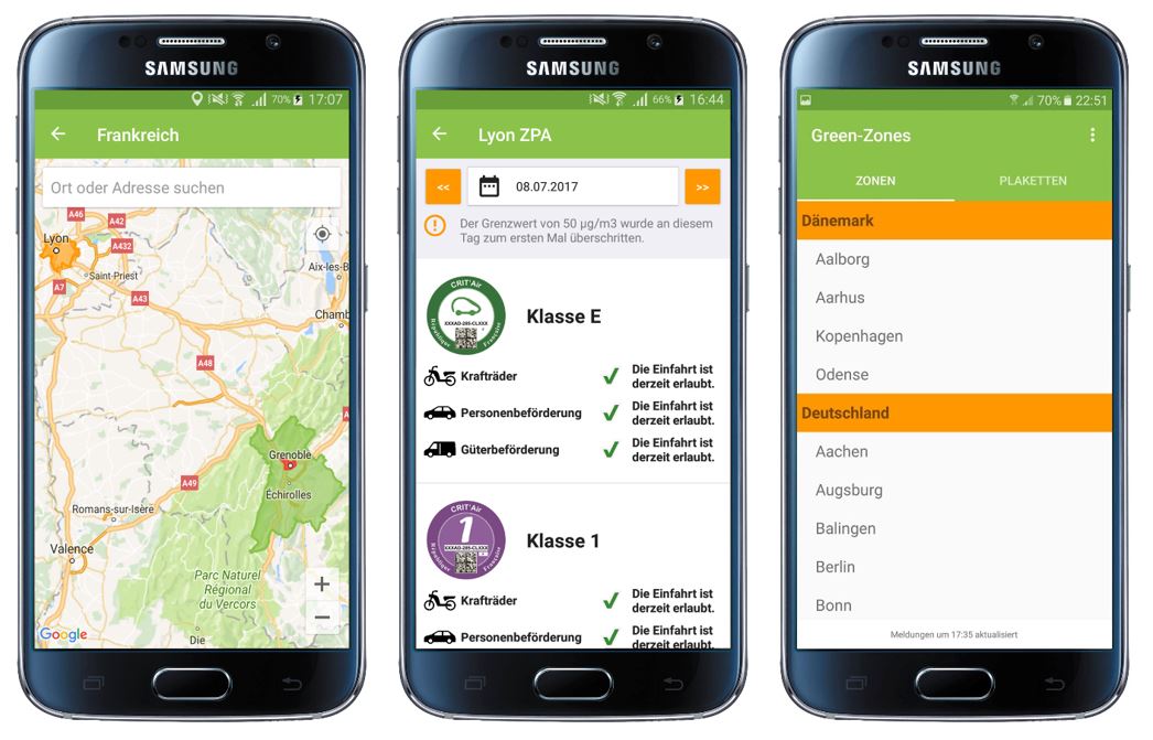 Green-Zones App