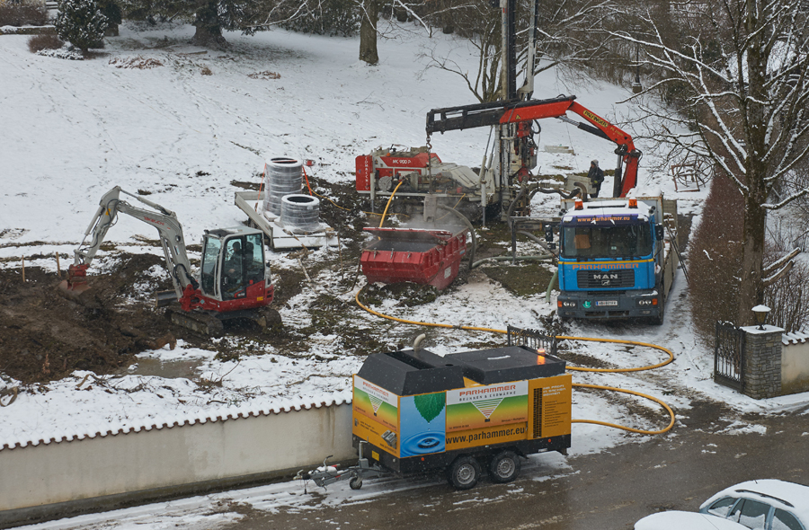 Compair Kompressor im Einsatz Geothermie.