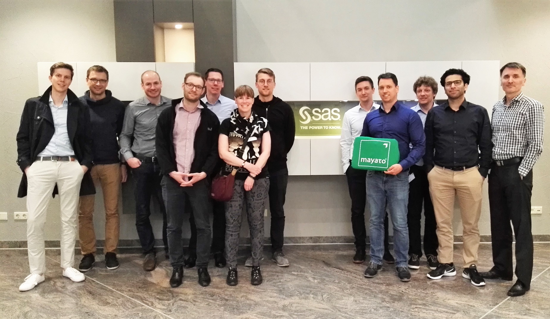 Ausgewählte mayato Consultants beim SAS Bootcamp für Preferred Implementation Partner. (Bildquelle: Ausgewählte mayato Consultants beim SAS Bootcamp für Preferred Implementation Partner. (Bildquelle: