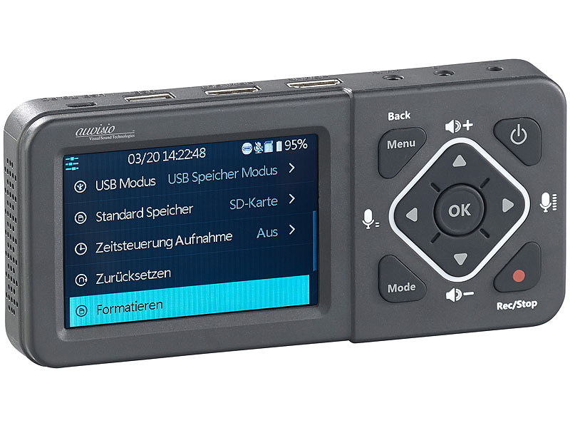 HDMI-Video-Rekorder V4 mit Farb-Display, Full HD, USB, SD, 60 Bilder/Sek.