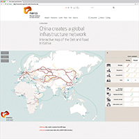 Online Version der BRI-Seidenstrassen Karte von ixtract
