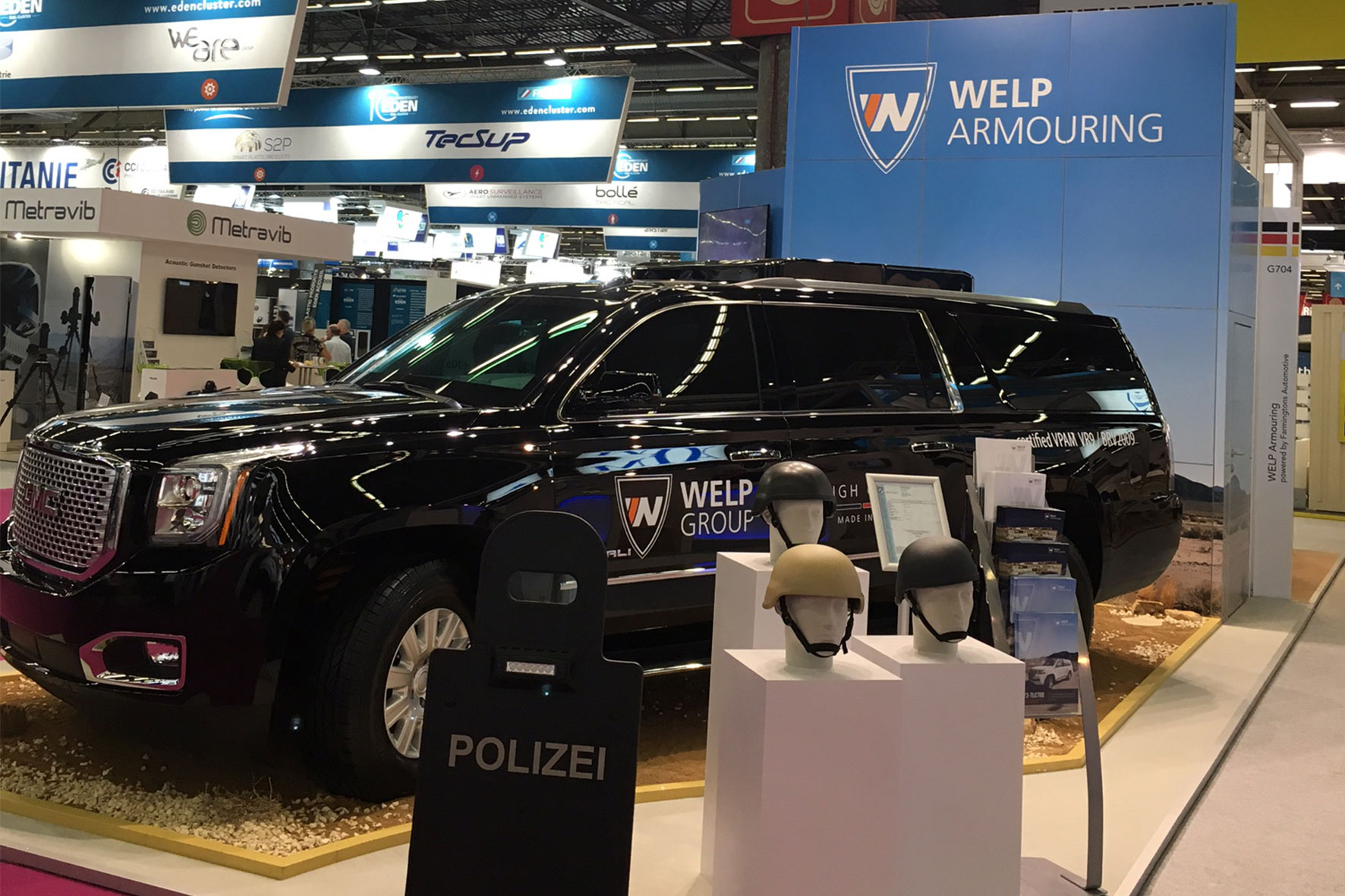 Messeauftritt von Welp Armouring auf der Eurosatory 2018 in Paris Messeauftritt von Welp Armouring auf der Eurosatory 2018 in Paris