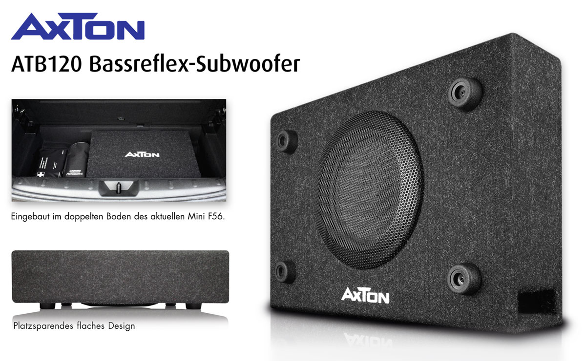 Viel Power?AXTONs kompakte Bassbox ATB120