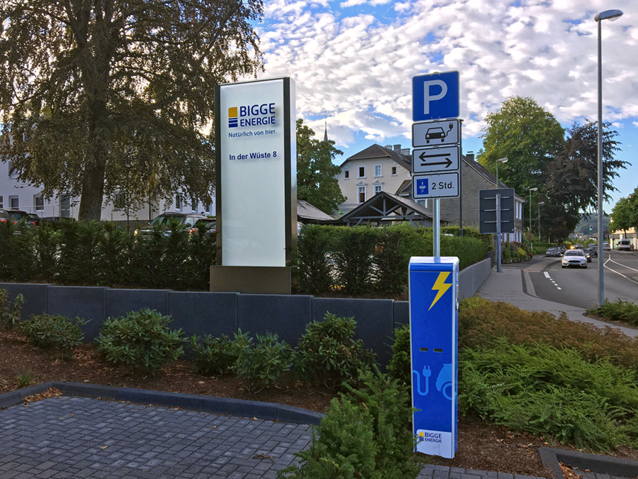 Über die TankE-Netzwerk-App können die Bigge Energie-Ladesäulen in der Region genutzt werden. (Bildq Über die TankE-Netzwerk-App können die Bigge Energie-Ladesäulen in der Region genutzt werden. (Bildq