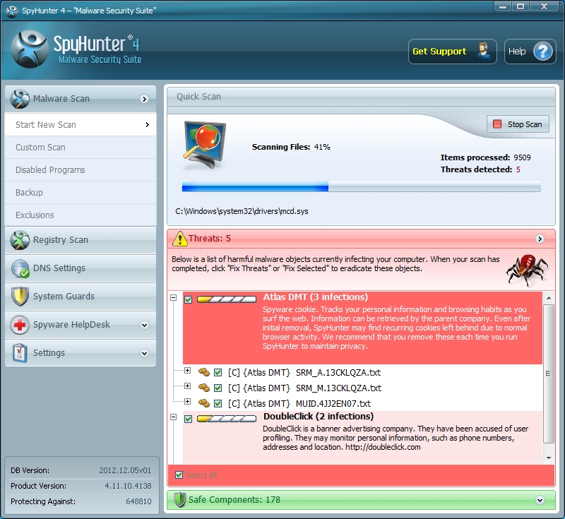 Enigmasoft SpyHunter Screenshot