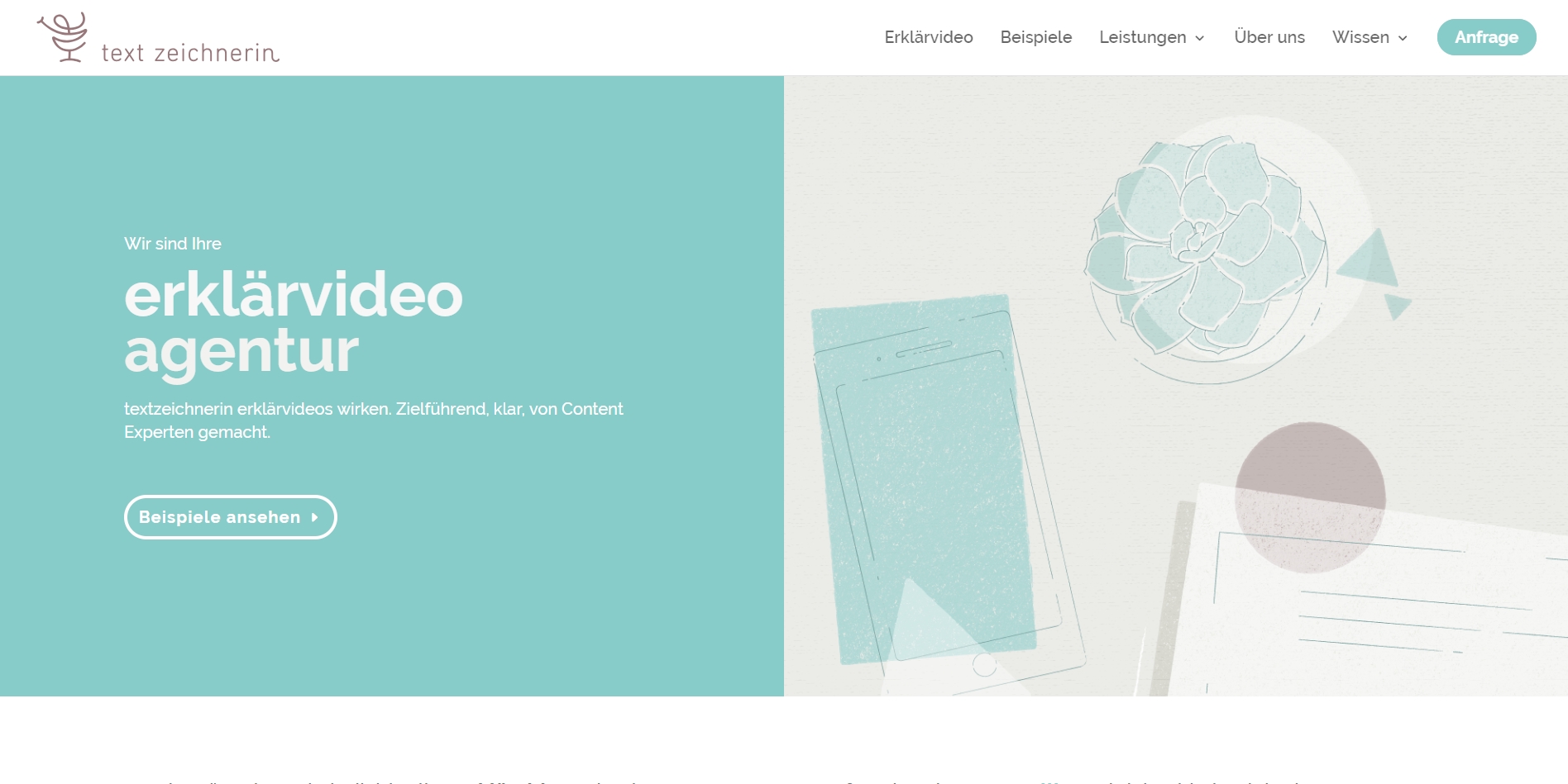 Die neue Website der Erklärvideo Agentur textzeichnerin Die neue Website der Erklärvideo Agentur textzeichnerin