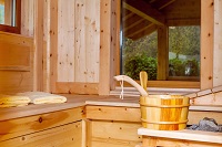Sauna Aufguss (Bayern Chalets)