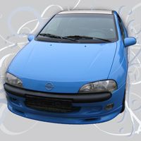 Opel Tigra foliert in lichtblau - Dach beige