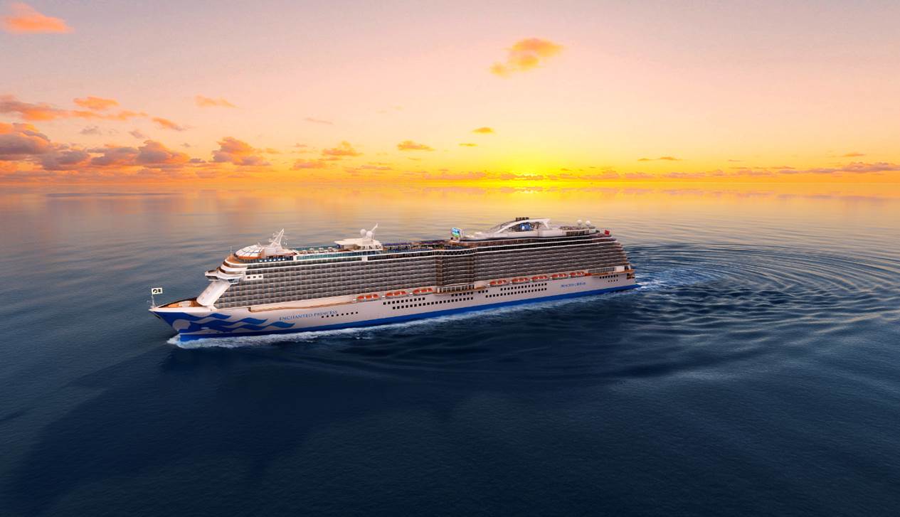 Das fünfte Schiff der Royal-Class von Princess Cruises wird Enchanted Princess heißen
