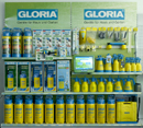 In vielen Gärten eine Institution: die gelben Sprühgeräte von Gloria