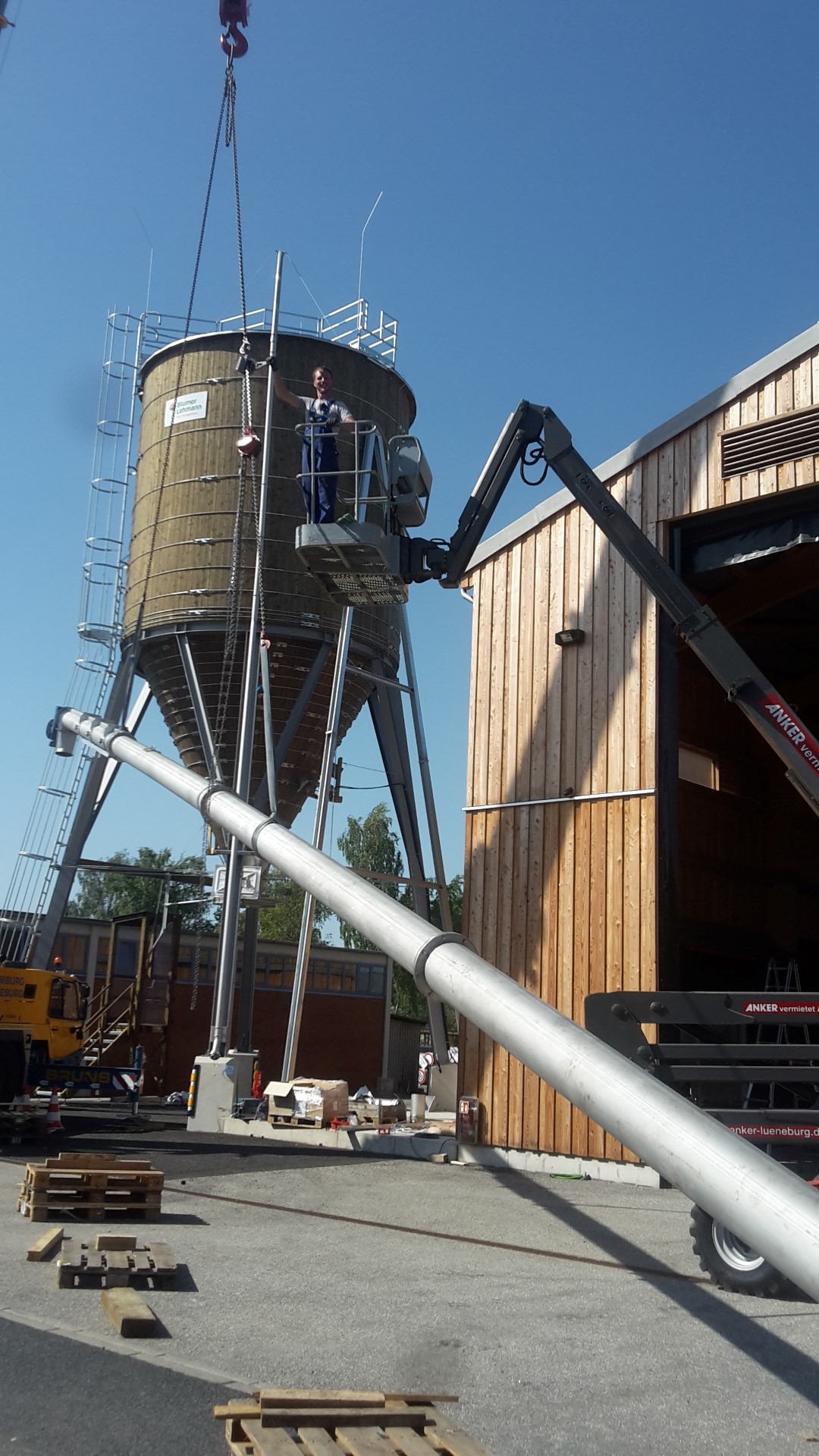 Salzsiloanlage: Maschinenbau Hahn GmbH& Co. KG, Papenburg