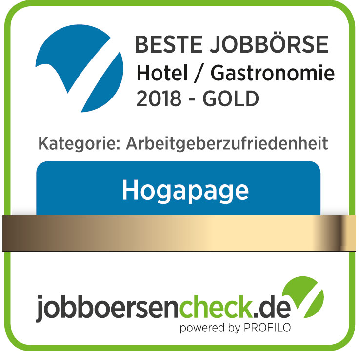 Siegel von jobboersencheck für die HOGAPAGE Jobbörse