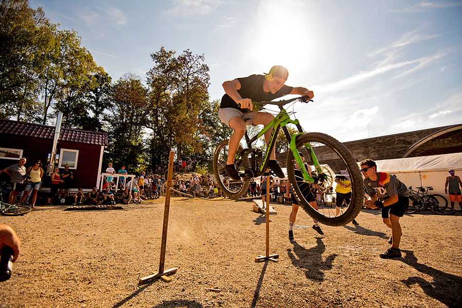 David Fischbach gewann den Bunny-Hop-Contest und sprangüber 83 cm. (Bildquelle: Christopher Finke)