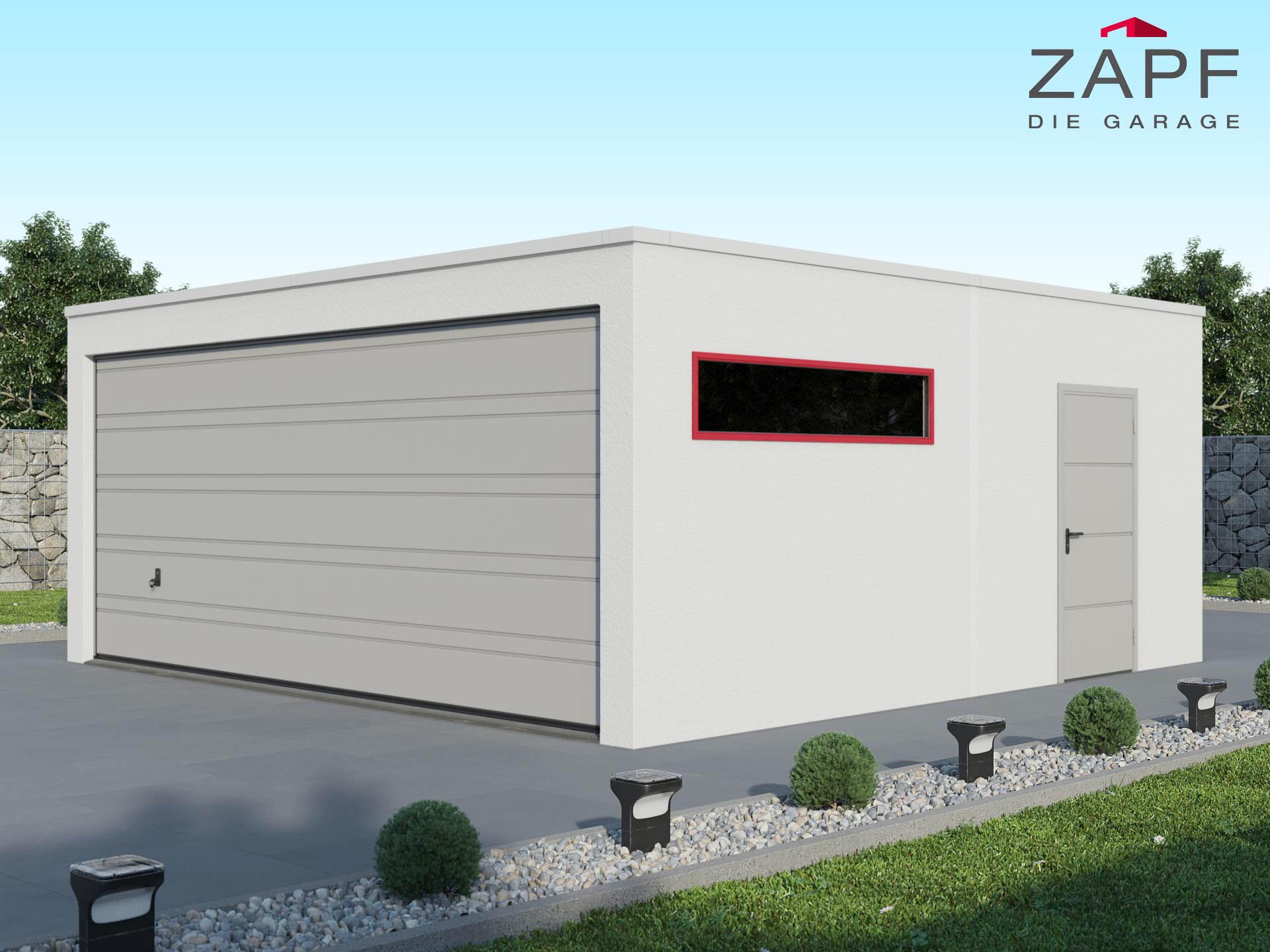 Mit dem Garagenkonfigurator von ZAPF lässt sich ein Modell der Wunschgarage erstellen.