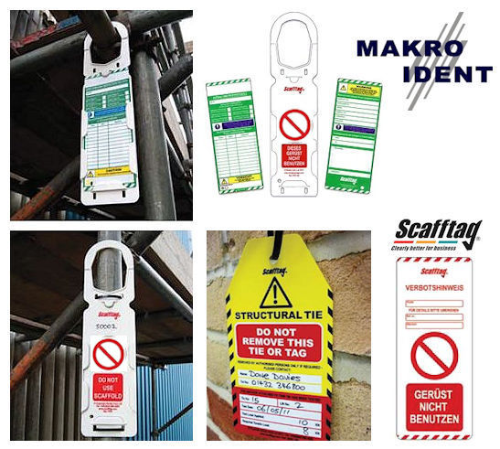Gerüste sichern mit Scafftag Sicherheitskontrollsystemen