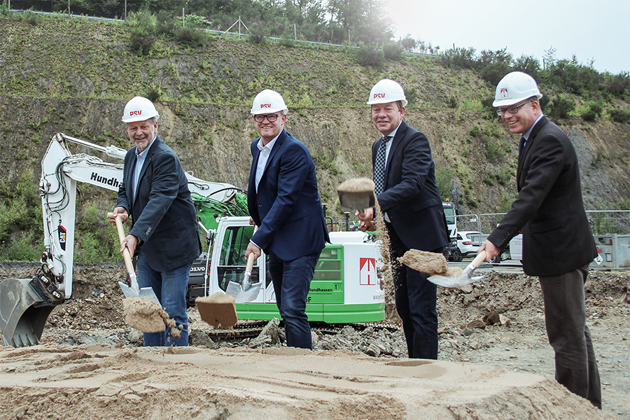 Spatenstich für das neue Gebäude der B2B-Agentur PSV in Siegen. (Bildquelle: PSV) Spatenstich für das neue Gebäude der B2B-Agentur PSV in Siegen. (Bildquelle: PSV)