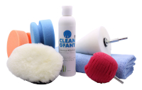 CLEANOFANT Politur-Set für Akkuschrauber - für Wohnwagen, Wohnmobil, Caravan