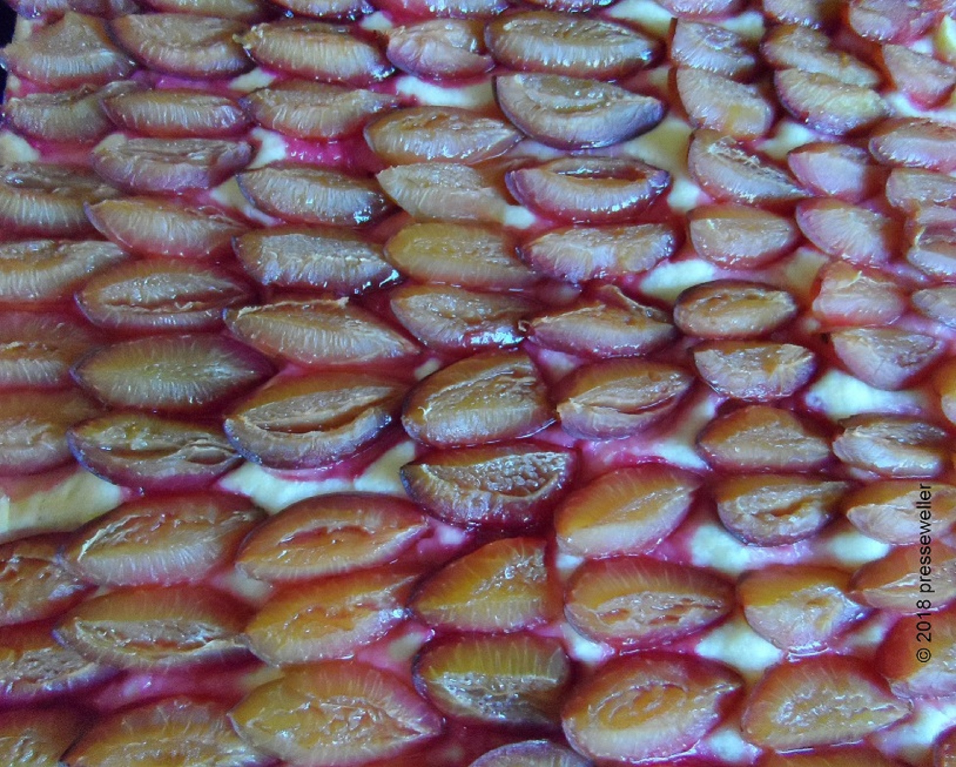 Foto:"Quetschekooche", Pflaumenkuchen, ist beliebt und schmeckt. (Foto: presseweller)